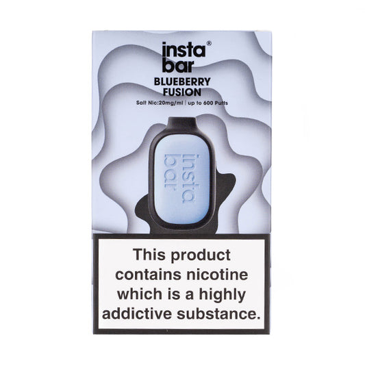 Instabar Air 600 Disposable Vape in Blueberry Fusion Flavour (Boxed)