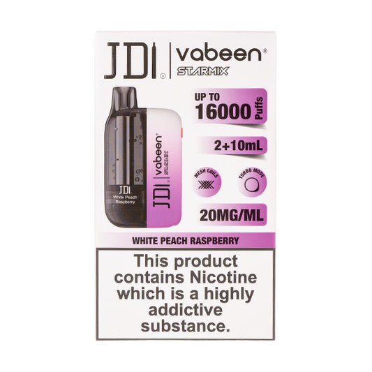 JDI Vabeen Starmix 16000 Prefilled Pod Kit - White Peach Raspberry