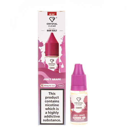 Juicy Grape Nic Salt E-Liquid by Crystal Clear
