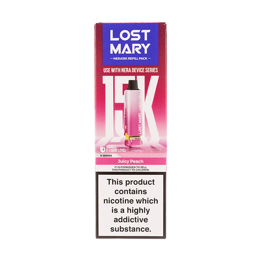 Lost Mary Nera 15k Juicy Peach Prefilled Pod + Refill | Vape Superstore Lost Mary Nera 15k Juicy Peach Prefilled Pod + Refill | Vape Superstore