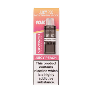 Juicy Peach Novamax 10k Prefilled Pod + Refill by Juicy Pod
