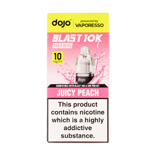 Juicy Peach Dojo Blast 10K Prefilled Pod + Refill by Vaporesso 10mg