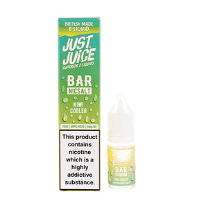Kiwi Cooler Bar Nic Salt E-Liquid by Just Juice