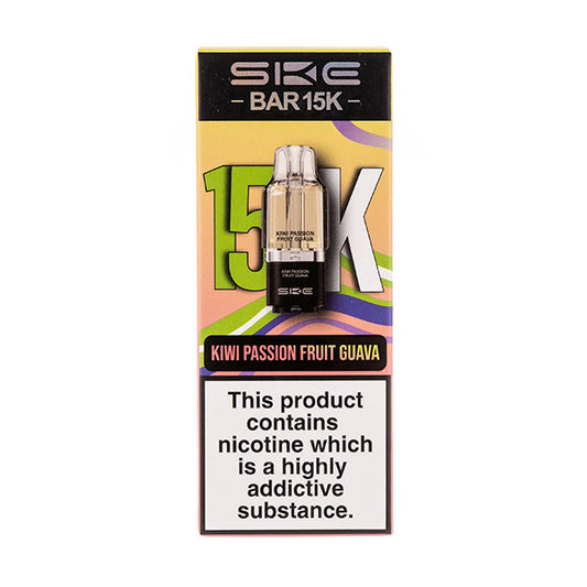 Kiwi Passionfruit Guava Bar 15K Prefilled Pod + Refill by SKE