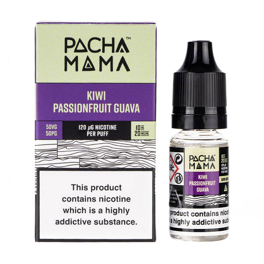 Kiwi Passion Fruit Guava Nic Salt E-Liquid by Pacha Mama