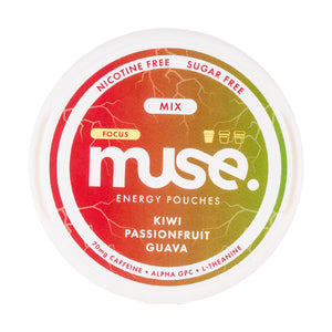 Kiwi Passionfruit Guava Energy Pouches by Muse 70mg Focus