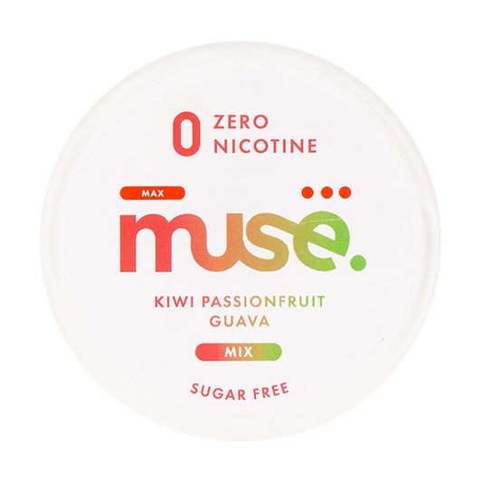 Kiwi Passionfruit Guava Zero Nicotine Pouches by Muse