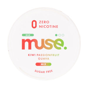 Kiwi Passionfruit Guava Zero Nicotine Pouches by Muse