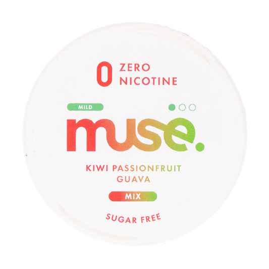 Kiwi Passionfruit Guava Zero Nicotine Pouches by Muse