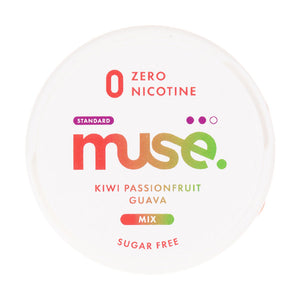 Kiwi Passionfruit Guava Zero Nicotine Pouches by Muse - Standard