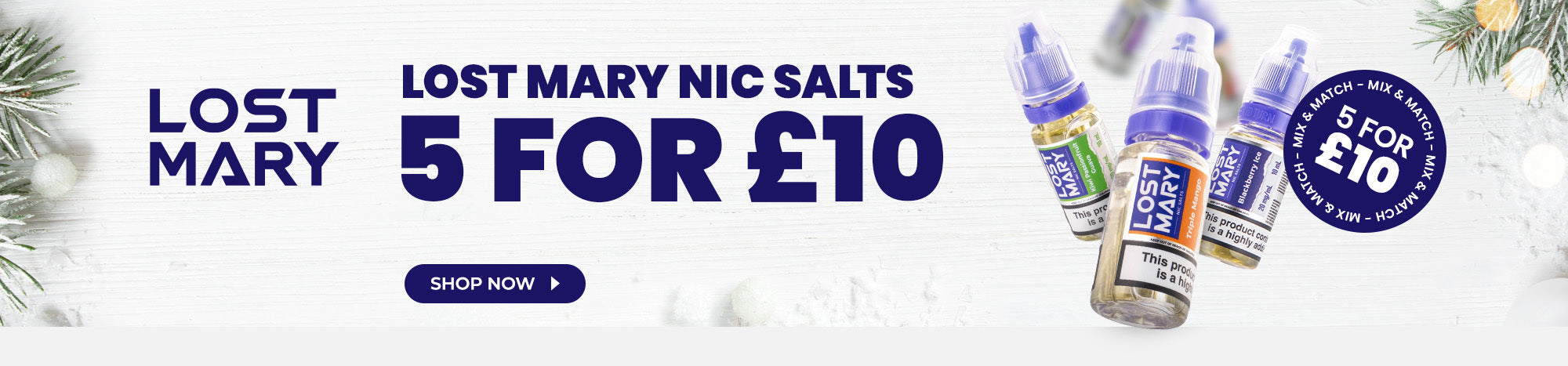 Discover new nic salt e-liquids by Lost Mary