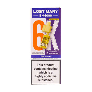 Lemon Lime BM6000 Prefilled Pod + Refill by Lost Mary