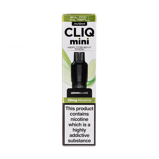 Lemon & Lime Cliq Mini Prefilled Pod + Refill by Avomi