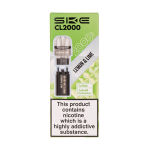 Lemon & Lime CL2000 Prefilled Pod + Refill by SKE