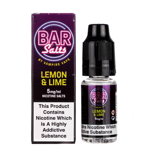 Lemon & Lime Nic Salt E-Liquid by Vampire Vape Bar Salts