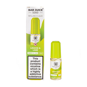 Lemon & Lime Nic Salt E-Liquid Bar Juice 5000