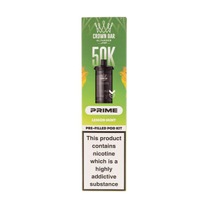 Lemon Mint 50K Hypermax Prime Prefilled Pod + Refill by Al Fakher