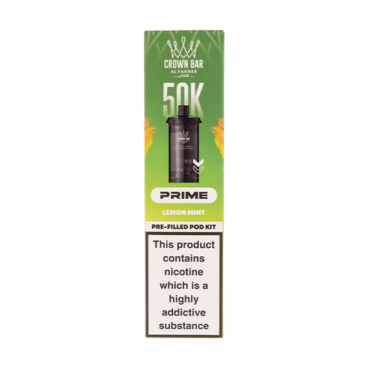 Lemon Mint 50K Hypermax Prime Prefilled Pod + Refill by Al Fakher