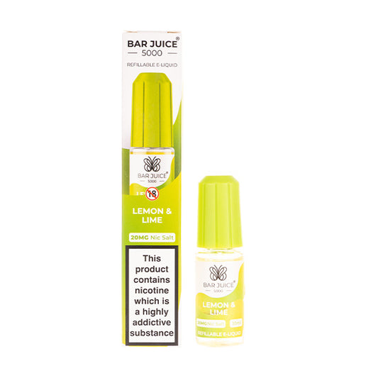 Lemon & Lime Nic Salt E-Liquid by Bar Juice 5000