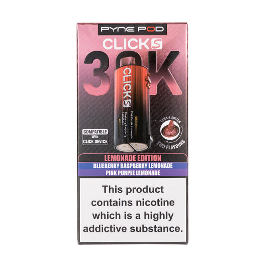 Lemonade Edition Click S 30K Prefilled Pods by Pyne Pod