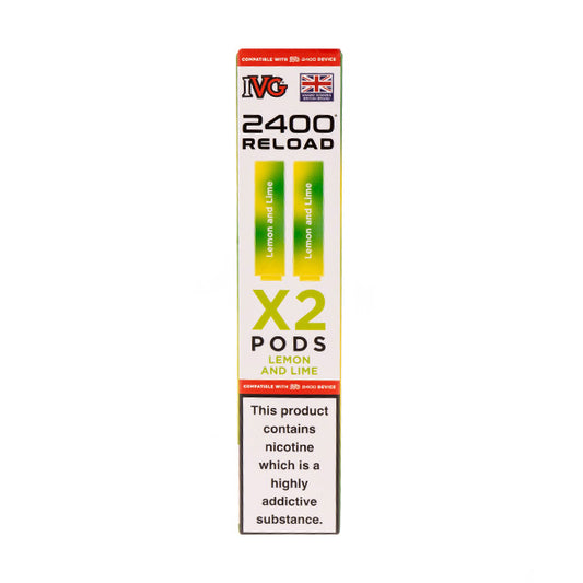 IVG 2400 Reload Lemon & Lime Replacement Pods - 2 Pack | Price Match Promise