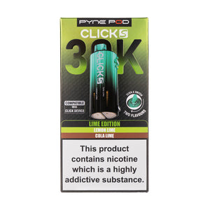 Lime Edition Click S 30K Prefilled Pods by Pyne Pod