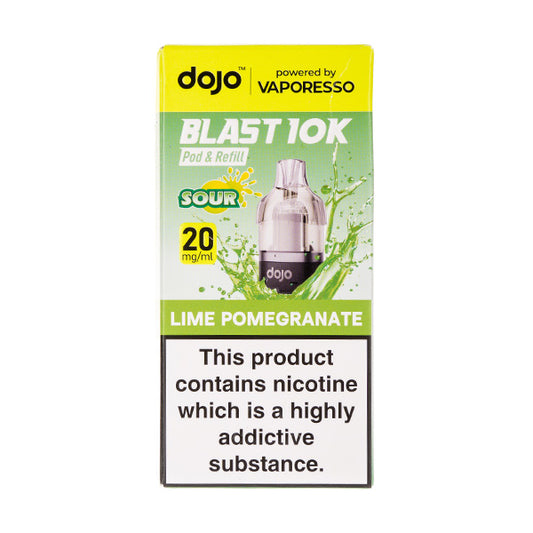 Lime Pomegranate Dojo Blast 10K Prefilled Pod + Refill by Vaporesso