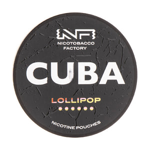 Lollipop Nicotine Pouches by Cuba Black