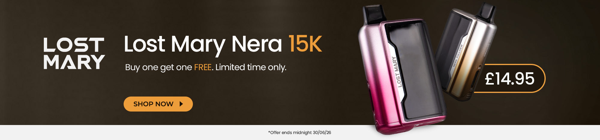 Shop the Lost Mary Nera 15K Offer