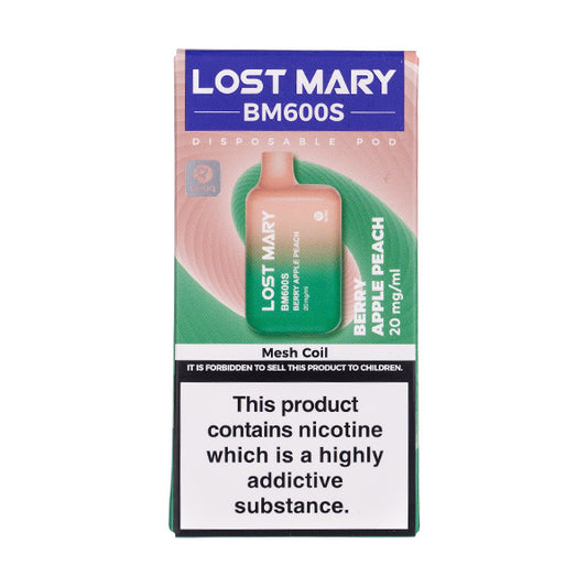 Lost Mary BM600S Disposable Vape Berry Apple Peach