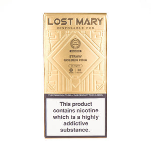Straw Golden Pina Lost Mary BM600S Disposable (GOLD EDITION)