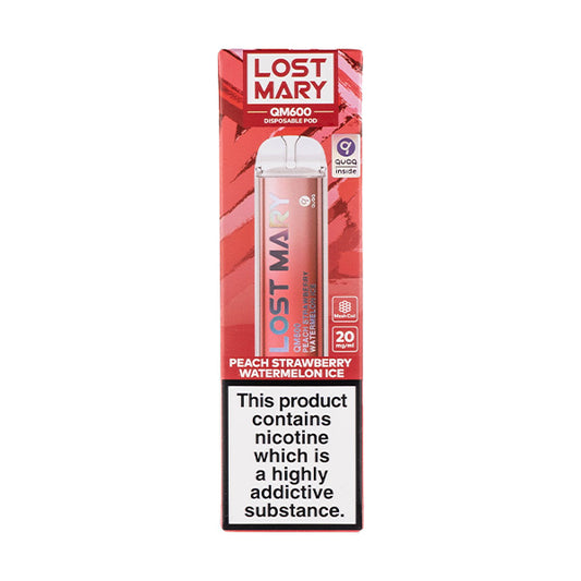 Lost Mary QM600 Disposable - Peach Strawberry Watermelon Ice