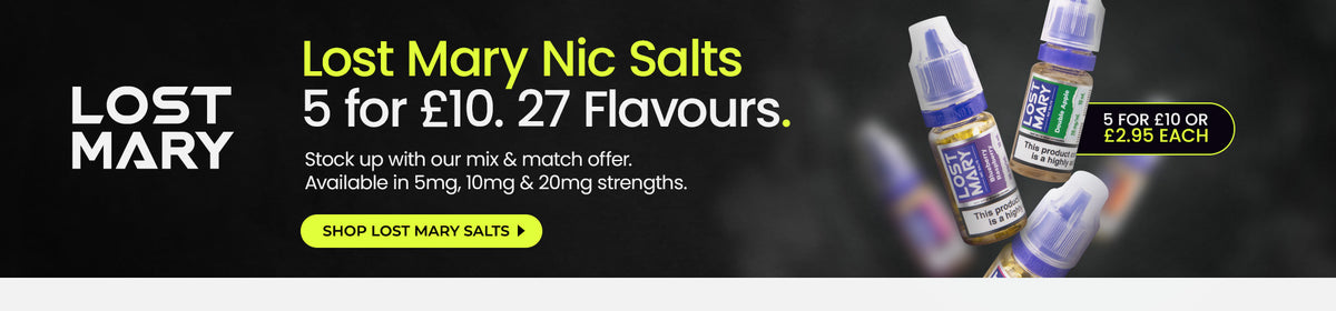 Shop Lost Mary Salts 5 for £10