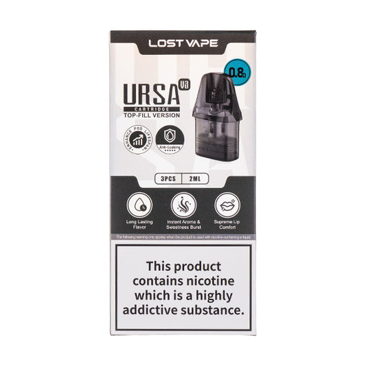 Lost Vape Ursa V3 Replacement Pods 0.8ohm