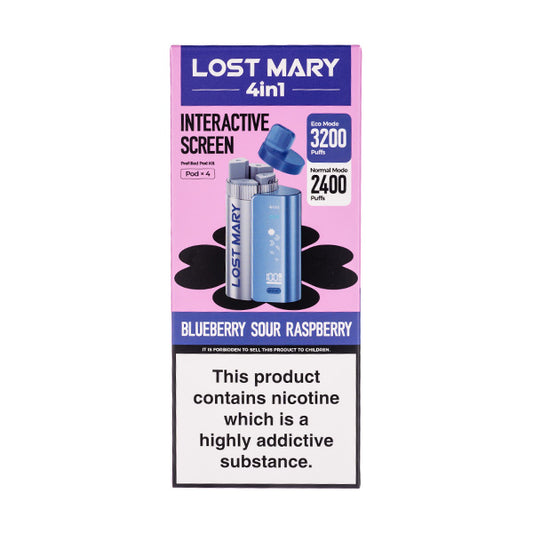Lost Mary 4-in-1 Prefilled Pod Kit | 4 Flavours, Rechargeable Vape Lost Mary 4-in-1 Prefilled Pod Kit | 4 Flavours, Rechargeable Vape