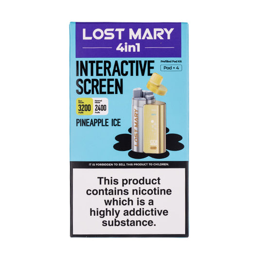 Lost Mary 4-in-1 Prefilled Pod Kit | 4 Flavours, Rechargeable Vape Lost Mary 4-in-1 Prefilled Pod Kit | 4 Flavours, Rechargeable Vape