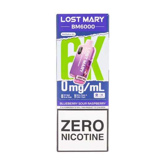 Lost Mary BM6000 Prefilled Pod Kit - 0mg - Blueberry Sour Raspberry