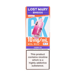 Lost Mary BM6000 Prefilled Pod Kit - 10mg - Cherry Ice