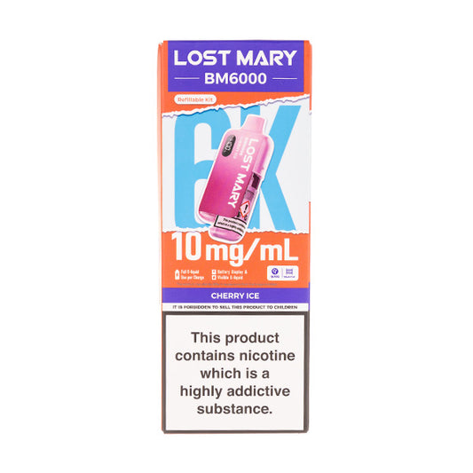Lost Mary BM6000 Prefilled Pod Kit - 10mg - Cherry Ice