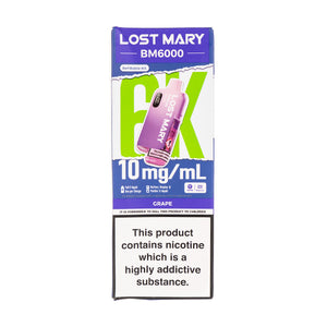 Lost Mary BM6000 Prefilled Pod Kit - 10mg - Grape