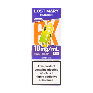 Lost Mary BM6000 Prefilled Pod Kit - 10mg - Lemon Lime
