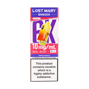 Lost Mary BM6000 Prefilled Pod Kit - 10mg - Triple Mango