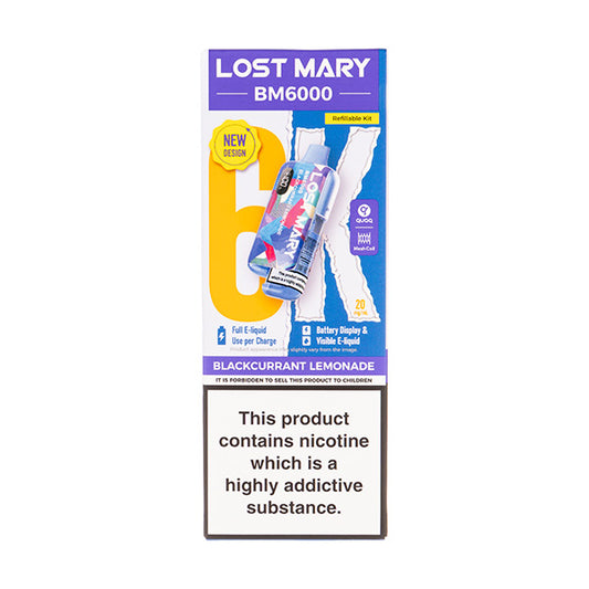 Lost Mary BM6000 Prefilled Pod Kit - Blackcurrant Lemonade
