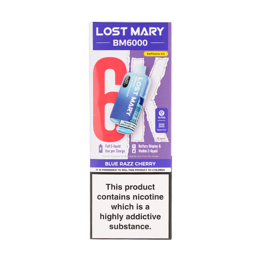 Lost Mary BM6000 Prefilled Pod Kit - Blue Razz Cherry