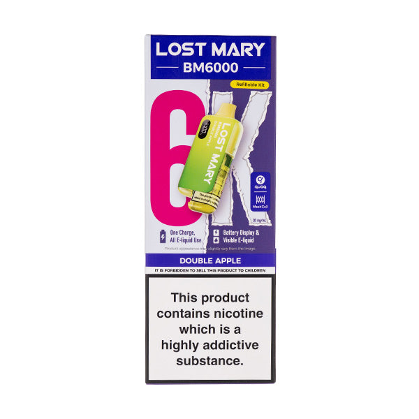 Lost Mary BM6000 Prefilled Pod Kit | 6000 Puff Vape Kit | 49 Flavours