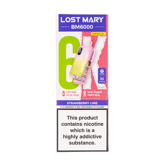 Lost Mary BM6000 Prefilled Pod Kit - Strawberry Lime