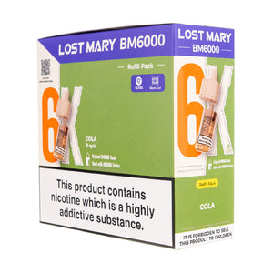 Lost Mary BM6000 Prefilled Pod + Refill [Box of 5] - Cola