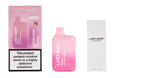 Lost Mary BM600 Disposable Vape Box Contents