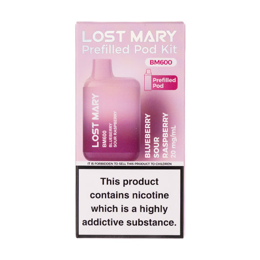 Lost Mary BM600 Prefilled Pod Kit | Rechargeable | 600 Puffs Lost Mary BM600 Prefilled Pod Kit | Rechargeable | 600 Puffs