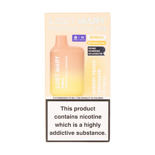 Lost Mary BM600 Prefilled Pod Kit - Cherry Peach Lemonade